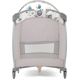 Манеж-ліжечко Graco Contour Electra Patchwork, сірий - мініатюра 4