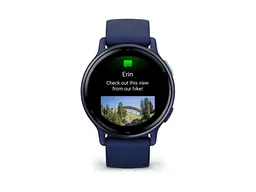 Смарт-годинник Garmin vivoactive 5 Metallic Navy Aluminum Bezel with Navy Case and Silicone Band (010-02862-12) - мініатюра 2