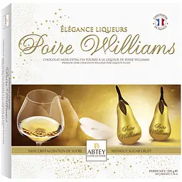 Цукерки Abtey Poire William Elegance Liqueur Chocolate бренді з грушею 220 г (799004) - мініатюра 3