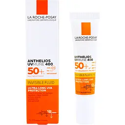 Набір La Roche-Posay: сонцезахисний флюїд захист від UVB і UVA SPF50+ 15 мл + бальзам Cicaplast Baume B5+ для шкіри обличчя та тіла 15 мл + крем-гель Lipikar Syndet АР+ для сухої шкіри 15 мл + косметичка - мініатюра 2