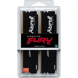 Модуль пам'яті DDR5 Kingston FURY Beast 2x32GB 6000MHz Black (KF560C36BBEK2-64) [173426] - мініатюра 6