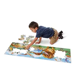 Мега-пазл Melissa&Doug Країна динозаврів, 48 елементів (MD10442) - мініатюра 2