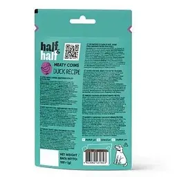 Ласощі для собак Half&Half у формі м'ясних монеток з качкою 100 г - мініатюра 6