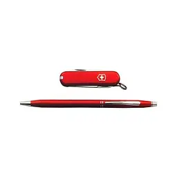 Набір Victorinox Ніж+Ручка Cross черв кул. - мініатюра 2