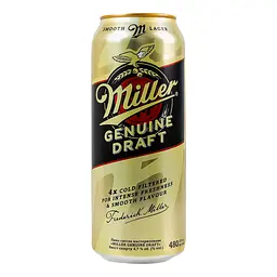 Пиво світле Miller Genuine Draft пастеризоване 4.7% 0.48 л - мініатюра 2
