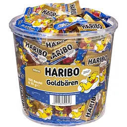 Желейки Haribo Minis Goldbaren Blue 100 упаковок x 10 г