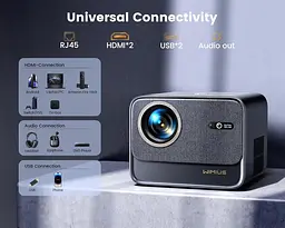 4K-проектор з Wifi6 та Bluetooth, WiMiUS 700ANSI Native 1080P 6D Auto Focus та Keystone [Сертифіковано Netflix та Dolby Audio] - мініатюра 7