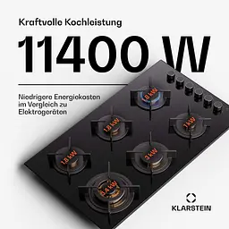 Газова варильна поверхня Klarstein Goldflame 6 (10045628) - мініатюра 7