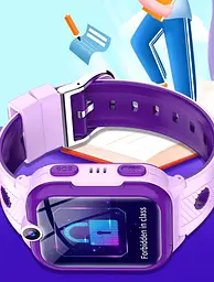 Дитячий смарт годинник Lemfo A8 з 4G LTE, GPS трекером, Wi-Fi, HD відеодзвінками, прослуховуванням, кнопкою SOS та вологозахистом IP67 До 4 днів роботи Чорний - мініатюра 6