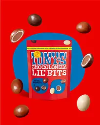 Драже Tony's Chocolonely Lil' Bits потрійний шоколадний мікс 113г - мініатюра 5