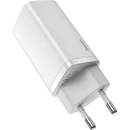 Зарядний пристрій Baseus GaN2 Lite Quick Charger C+U 65W EU white (CCGAN2L-B02) - мініатюра 3