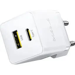 Мережевий зарядний пристрій Baseus Palm Fast Charger 20W Moon White (P10111608213-00) [139990] - мініатюра 3