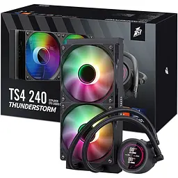 Система водяного охолодження 1stPlayer TS4 240 Black (TS4-240-BK) [156076] - мініатюра 8