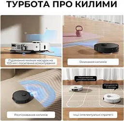 Робот-пилосос з вологим прибиранням Dreame L40 Ultra AE Black (RLL77SE-Bl) - мініатюра 6