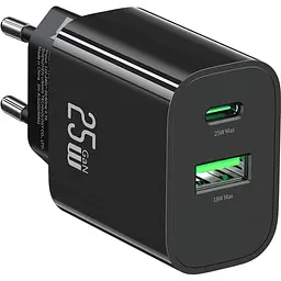 Мережевий зарядний пристрій Usams T65 US-CC315 25W Black (CC315TC01) [164374] - мініатюра 4