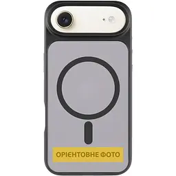 TPU+PC чохол Metal Buttons with MagSafe для Apple iPhone 17 Air (6.5") Чорний / Black - мініатюра 2