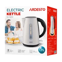 Електрочайник Ardesto 1.7 л Strix метал білий - мініатюра 8