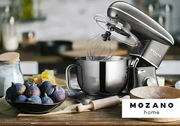 Кухонний комбайн Mozano професійний тістоміс Kitchen Machine 2300 Вт чаша 6,2л Silver - мініатюра 9