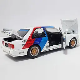 Колекційна металева модель автомобіля АвтоЕксперт BMW M3 E30 з інерцією, світлом та звуком 1:24 - мініатюра 10