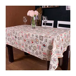 Скатертина MirSon Рогожа №218 Cream Services 130x260 см (2200006738572)