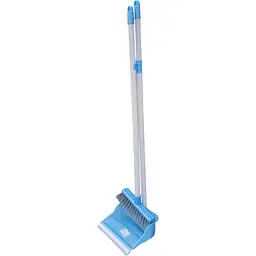 Совок для прибирання Zambak Plastik та щітка з довгими ручками блакитний (ZP-139b) - мініатюра 2