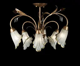 Люстра стельова Splendid Ray L90901C/6, E14, 6 ламп, бронзова, метал, сучасний стиль