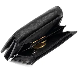 Горизонтальне портмоне зі шкіри унісекс на магніті ST Leather 19331 чорне - мініатюра 10