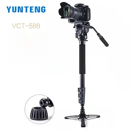 Монопод Yunteng VCT-588 DSLR 166 см Чорний (VCT-588) - мініатюра 2