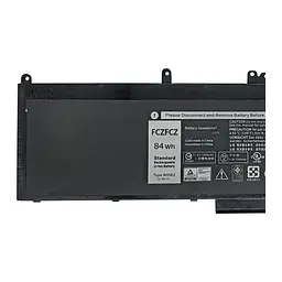 Акумулятор для ноутбука BestBatt Dell (WJ5R2) Precision 3510 Latitude E5570 11.4V 84 Wh Replacement
