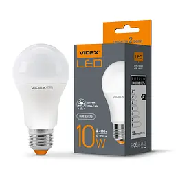 LED-лампа Videx "Сенсор" A60e 10W E27 4100K з сенсором освітленості (25757-000)