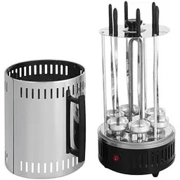 Електрошашличниця XPRO SW8808 1000 Вт вертикальна 6 шампурів (MER-15167_967) - мініатюра 2