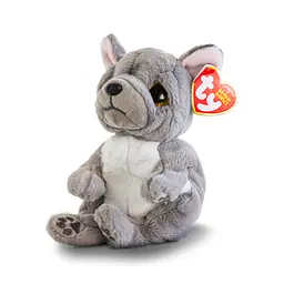 М'яка іграшка Ty Beanie Bellies Пес Wilfred 20 см сірий (40596) - мініатюра 2