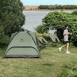 Намет Naturehike NH21ZP008 тримісний автоматичний темно-зелений - мініатюра 8