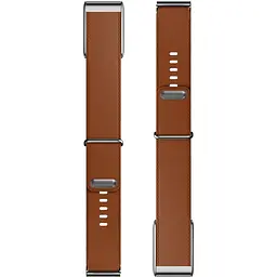 Ремінець ArmorStandart Leather Loop для Whoop 5.0 / MG Chestnut with Silver (ARM90088) - мініатюра 4