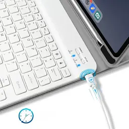 Чохол до планшета BeCover with keyboard Apple iPad Mini 7 2024 Gray (712994) - мініатюра 5