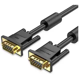Кабель мультимедійний VGA M to VGA M 5.0m black Vention (DAEBJ)