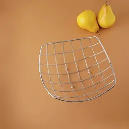 Фруктівниця кругла тарілка підставка кошик ваза для фруктів з нержавіючої сталі, Kitchen Master Сріблястий 86823 - мініатюра 8