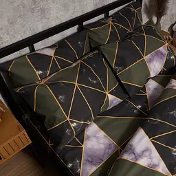 Набір наволочок Moon&Star Мікросатин Premium Golden Marble 60х60 см 2 шт - мініатюра 2