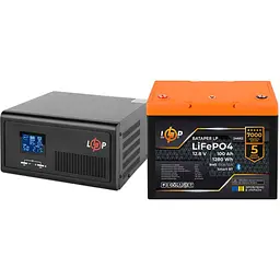 Джерело безперебійного живлення [ДБЖ] LogicPower UPS В1500 + АКБ LiFePO4 1280Wh [37454] [126885] - мініатюра 2