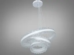 LED-люстра Diasha D8751-600+400+300WH, біла, 185W, 10175 lm - мініатюра 6