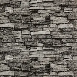 Самоклеюча 3D панель Sticker Wall SW-00001481 Під камінь сірий піщаник 700x770x3мм