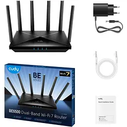 Маршрутизатор Cudy WR6500, BE6500 Gigabit Wi-Fi 7 Router - мініатюра 3
