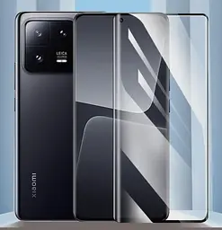 Захисне скло DK Full Glue 3D для Xiaomi 13 Pro 014138 black - мініатюра 2