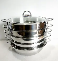 Мантоварка-пароварка O.M.S. Collection 6090 C-28 см 5,8 л - мініатюра 2