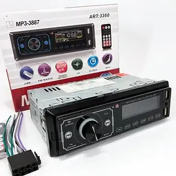 Автомагнітола MP3 3887 ISO 1DIN з сенсорним LED дісплеєм - мініатюра 6