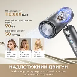 Фен-стайлер Dreame Pocket Pro 3in1 Titanium - мініатюра 3