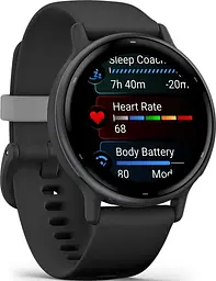 Смарт-годинник Garmin vivoactive 5 Slate Aluminum Bezel with Black Case(010-02862-10/50/5A) - мініатюра 2