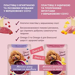 Набір: корм вологий для дорослих собак Delickcious Набір №1 330 г (85 гх2 шт., 80 гх2 шт.) - мініатюра 4