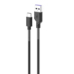 Кабель SkyDolphin S27L Spring Anti-Brake USB - USB Type-C (M/M), 1 м, Черный (SDUSB-000611)