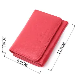 Жіноче портмоне з монетницею із натуральної шкіри ST Leather 22727 червоне - мініатюра 7